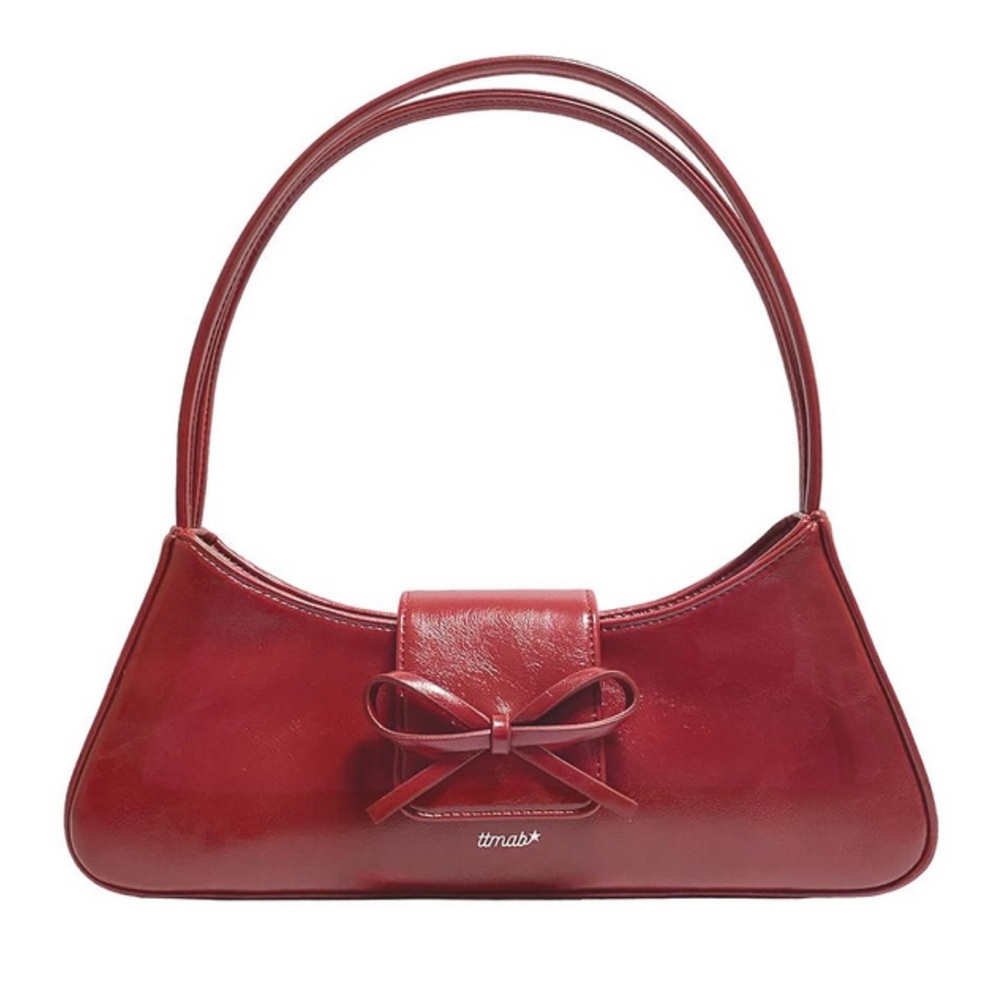 Mini Baguette Bag with Bow Detail